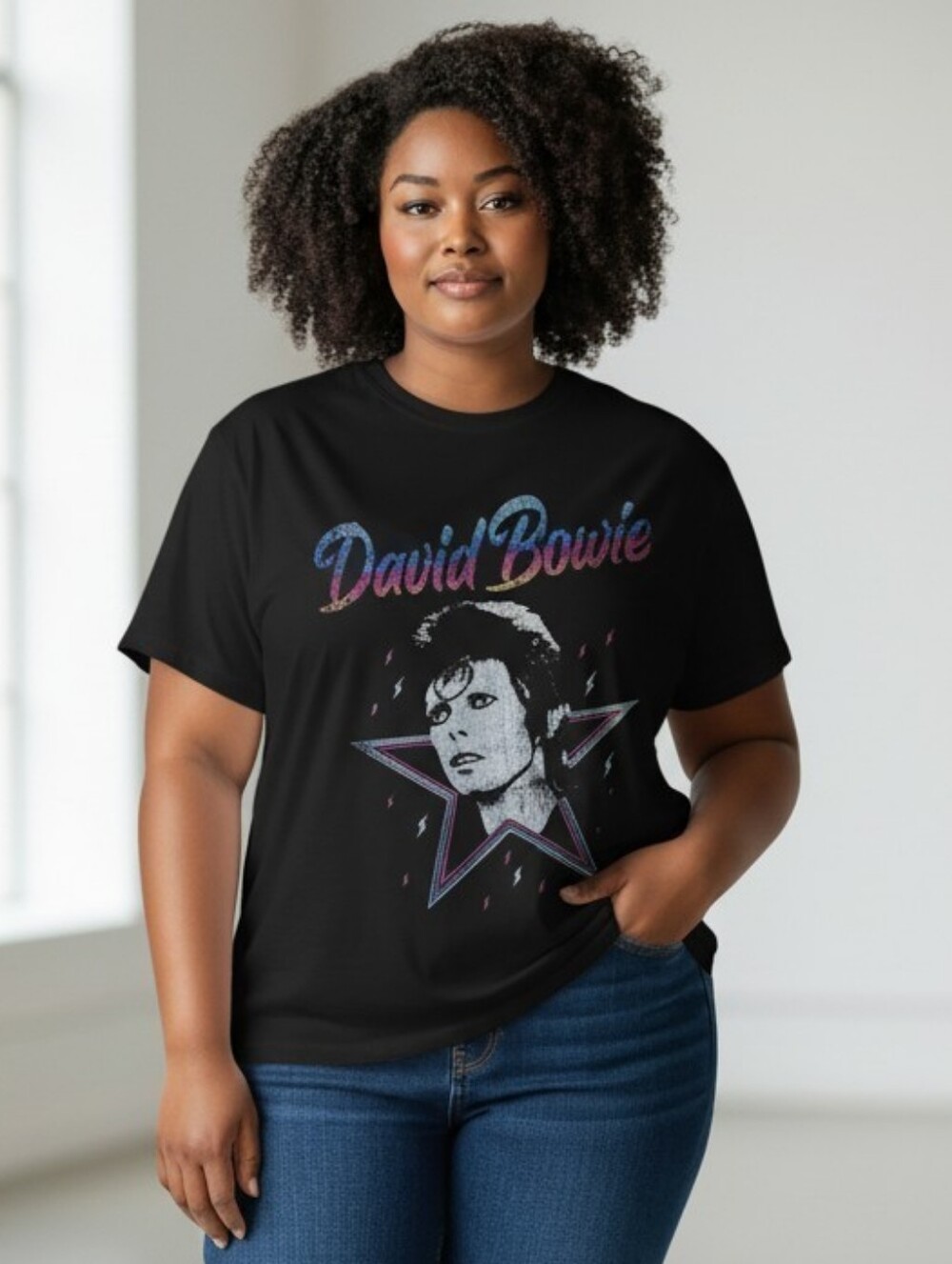 Vinyl Icons David Bowie Graphic Tee Size 5
